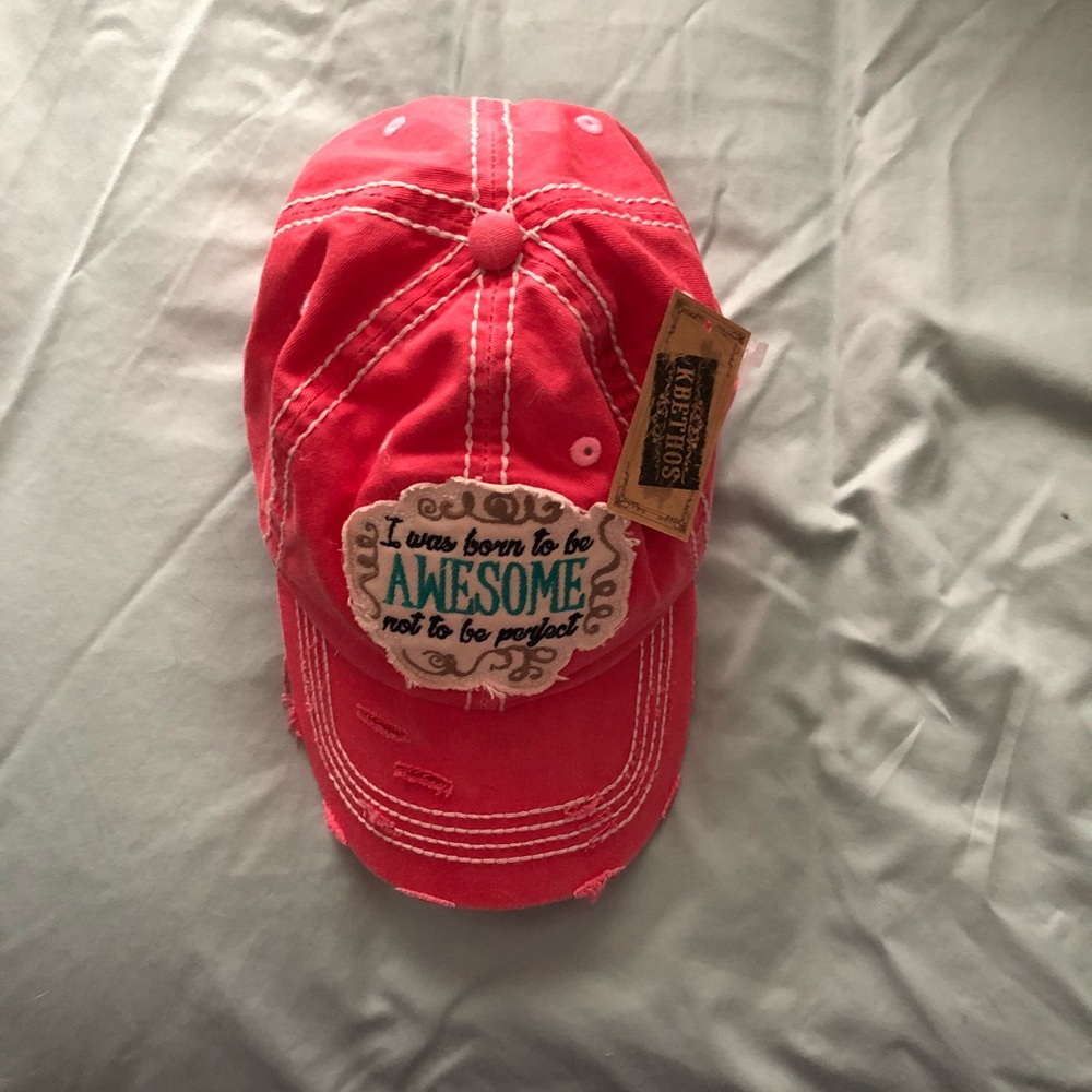 NWT Pink Summertime Baseball Cap
